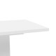 Table a manger extensible 4-6 personnes - Rectangulaire - Bois aggloméré - Kova - Blanc mat - L 160-200 x l 77 cm