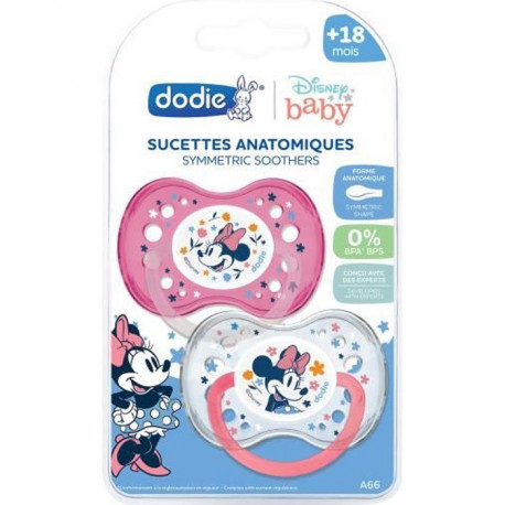 Dodie - Lot de 2 Sucettes Anatomiques +18 Mois Minnie