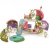 SCHLEICH - Figurine 42445 Maison-fleur pailletée avec licornes, lac et écurie