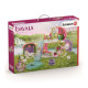 SCHLEICH - Figurine 42445 Maison-fleur pailletée avec licornes, lac et écurie