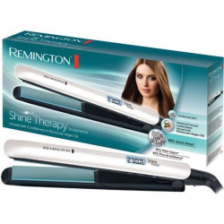 Remington S8500 Fer a Lisser Lisseur Plaques Souples 110mm Shine Therapy Advanced Ceramic Soin Huile Argan