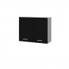 EXTRA - Meuble haut de cuisine 80cm 2 Portes  -  Noir Mat