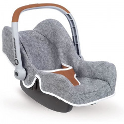 Smoby - Bébé Confort - Siege Gris - Pour Poupons et Poupées - Poignée Orientable - Ceinture de Sécurité