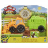 PLAY-DOH - Wheels - Tracteur de ferme - Jouet pour enfants avec 3 Pots de pâte a modeler atoxique - des 3 ans