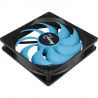 AEROCOOL Ventilateur pour boitier PC Motion 12 plus - 120 mm - Noir avec ventilateur bleu