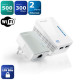 TP-Link TL-WPA4220 KIT kit de 2 CPL 600 Mbps Wi-Fi 300 Mbps avec 2 Ports Ethernet - Solution idéale pour profiter du service …
