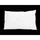 SOLEIL D'OCRE Lot 2 Taies d'oreiller rectangle US 50x75 cm en coton uni 57 Fils - Blanc