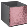Boîte de rangement/tiroir pour meuble 31x31 cm - Sequin Gris