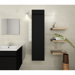 LUNA Colonne de salle de bain L 25 cm - Noir mat