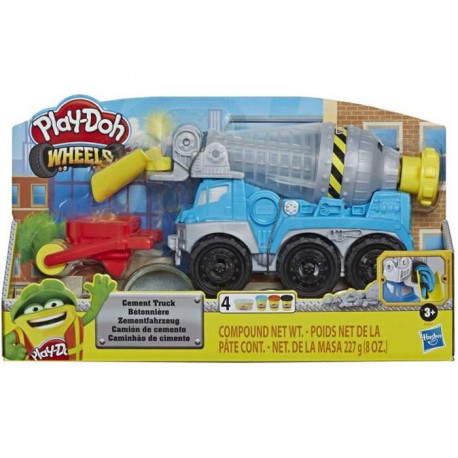 PLAY-DOH - Wheels - Bétonniere - Jouet pour enfants avec 4 couleurs de pâte PLAY-DOH - atoxique