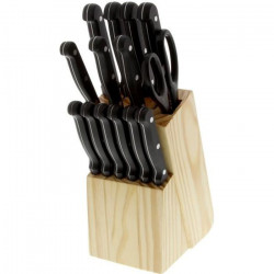 PRADEL EXCELLENCE Bloc en bois 17 pieces MACAO noir, gris et beige