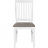 RICHE Lot de 2 Chaise de séjour en chene et hévéa massif - L 45 x P 56 x H 94 cm