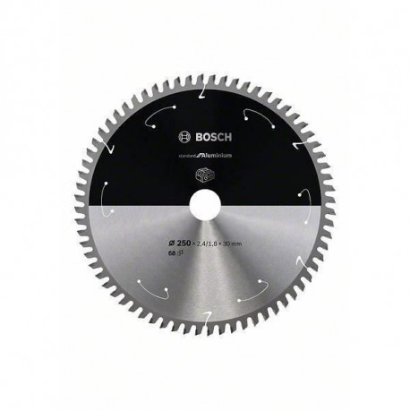 Lame de scie circulaire au carbure BOSCH PROFESSIONAL 250 x 30 x 2,4 mm (68 dents) - Aluminium
