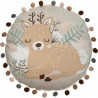 Coussin rond print biche - Style enfant