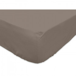 SOLEIL d'OCRE Drap housse 100% Coton 160x200 cm Taupe