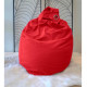 Poire déhoussable en coton FLO - Ø75x110 cm - Rouge