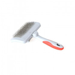 Brosse rétractable -Chats et chiens - Acier - Manche - 17cm