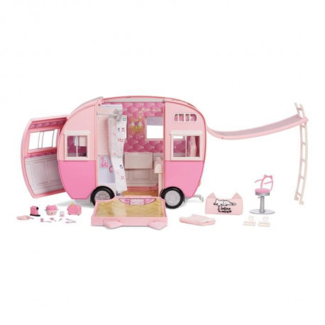Na! Na! Na! Surprise - Camping car en tissu Kitty-car Coffret de jeux 5 ans et +