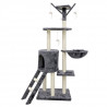 JIPSY Arbre a chat Gris - 79 x 34 x 138 cm - Gris