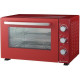 Minifour électrique CONTINENTAL EDISON CEMF46R2  rouge L58,8 x H37,5 x P43,5 cm 46L Rotissoire Convection naturelle