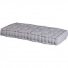 Coussin palette chambray - Coton - 60 x 120 x 15 cm - Gris perle