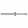 FISCHER - Cheville clou NF 6x80/50 avec collerette épaisse et clou tete fraisée - Boîte de 100