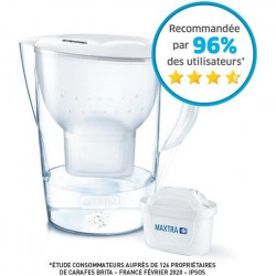 Carafe filtrante Marella XL blanche BRITA - 1 filtre MAXTRA+ inclus