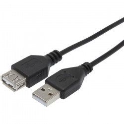 APM Rallonge USB 2.0 USB-A/USB-A - Mâle/Femelle - Noir - 3m