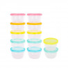 Badabulle Lot de 12 pots de conservation bébé, 250ml