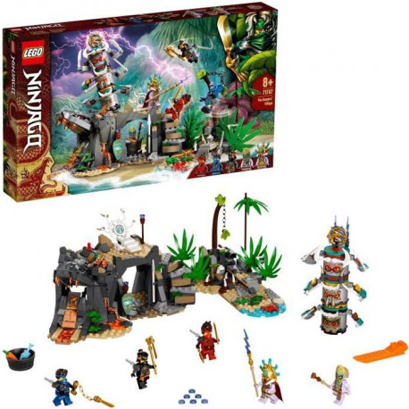 LEGO 71747 NINJAGO Le village des Gardiens Jeu de Construction avec Les Minifigurines Ninja Cole, Jay et Kai, Enfant de 8 Ans…