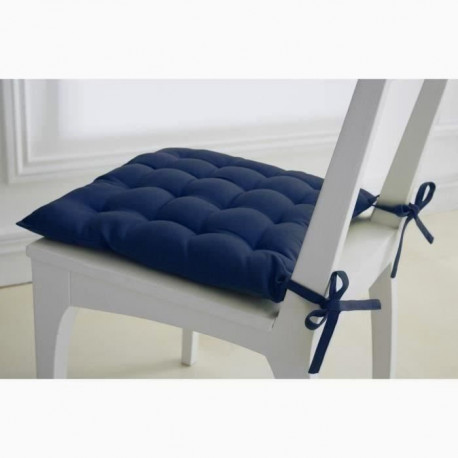 TODAY Assise matelassée 40x40cm 100% coton 16 points Orage TODAY