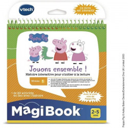VTECH - Livre Interactif Magibook - Peppa Pig, Jouons Ensemble