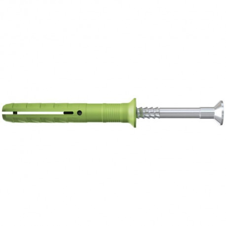 FISCHER - Cheville a frapper N Green 6x40/10 avec vis - fabriquée a base de matieres premieres renouvelables - Boîte de 45