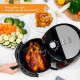 KITCHEN MOVE TORNADO - Friteuse électrique a air Chaud 3.5L - 1400W - Cuisson rapide en une Touche avec timer