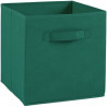 COMPO Boîte de rangement/tiroir pour meuble en tissu - 27 x 27 x 28 cm - Vert anglais