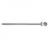 FISCHER - Vis PowerFast II CZP 4,0x70 a tete fraisée, empreinte PZ, zingué blanc, filetage partiel - Boîte de 200
