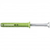 FISCHER - Cheville a frapper N Green 8x80/40 avec vis - fabriquée a base de matieres premieres renouvelables - Boîte de 45