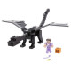 Minecraft - Coffret Ultime Ender Dragon, 50 cm avec souffle de brume, figurine Steve et accessoires de combat - Figurine - De…