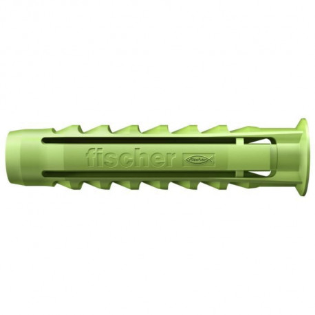FISCHER - Cheville a quadruple expansion SX Green 5x25 mm - fabriquée a base de matieres premieres renouvelables - Boîte de 90