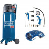 Compresseur vertical SCHEPPACH 50L - 2CV - 10 bar - livré avec 13 accessoires - HC51V