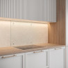 Saint-Gobain Fond de hotte en verre TRANSPARENT 70x90