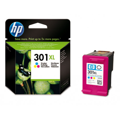 Cartouche d'encre HP pack 301 3 couleurs xl
