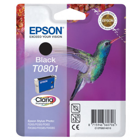 Cartouche d'encre Epson Colibri T0801 Noir