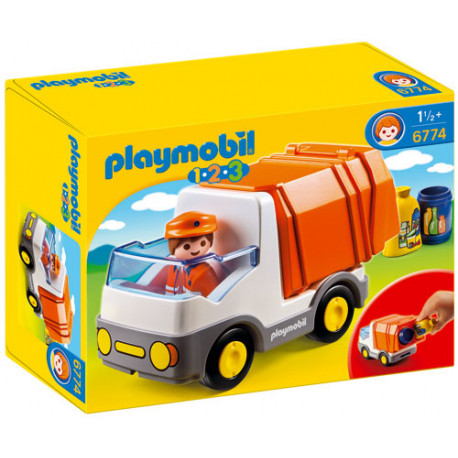 Playmobil 1.2.3 6774 Camion poubelle
