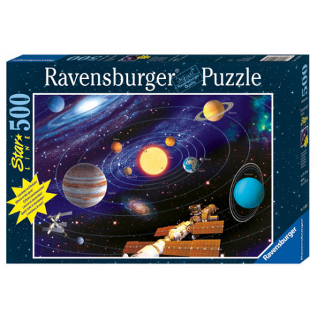 Puzzle 500 pièces Star Line Ravensburger Le système solaire