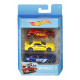 Pack de 3 voitures Hot Wheels Mattel Modèle aléatoire