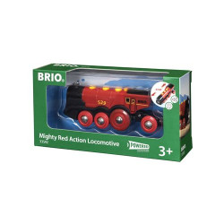 Locomotive Rouge Puissante à Piles Brio World