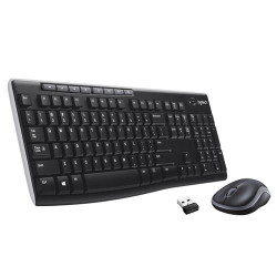 Ensemble clavier et souris sans fil Logitech MK270 noir