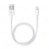 Câble Lightning blanc Apple chargeur iPhone 0,5m
