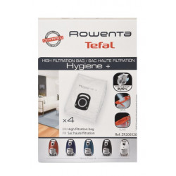Pack de 4 sacs Rowenta ZR200520 Hygiène + pour aspirateur Silence Force